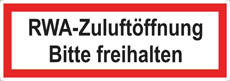 Zum Schild RWA-Öffnung